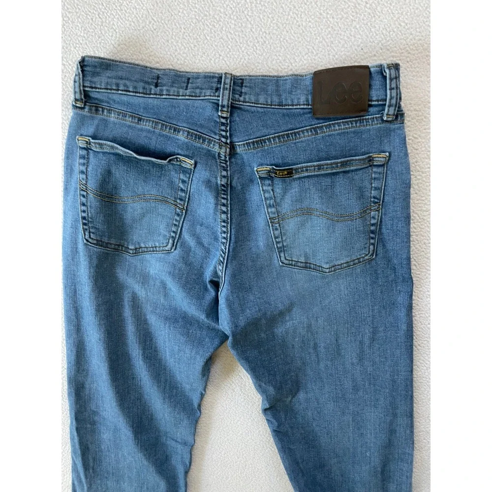 Lee Mens 31x26 Classic Fit Jeans Blue S Gene Cone Denim Stretch 2006850 Hemmed